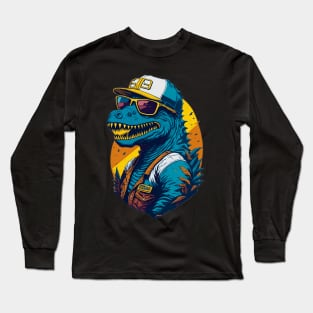 Retro Godzilla Long Sleeve T-Shirt